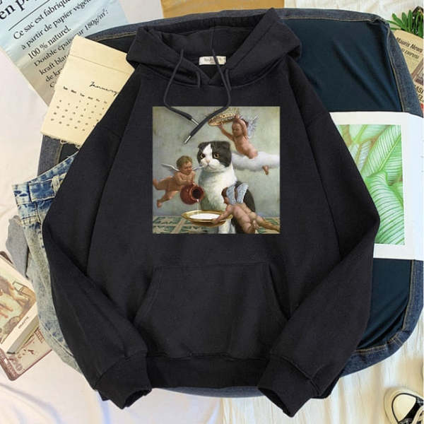 God and Cat Hoodie