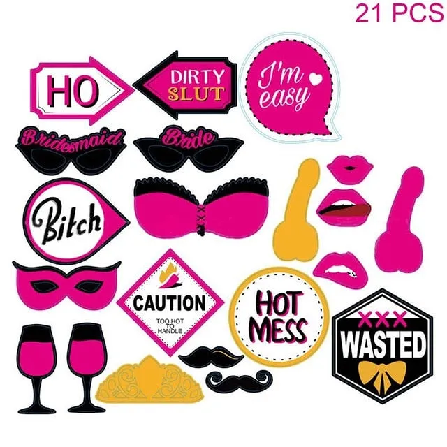Bachelorette Party Decorations Photo Booth Props