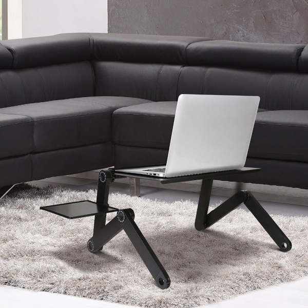 Adjustable Ergonomic Laptop Desk Stand With Mouse Pad