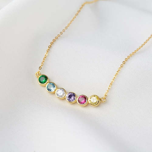 Mom Necklace With Birthstones