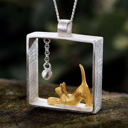 Playful Cat Necklace