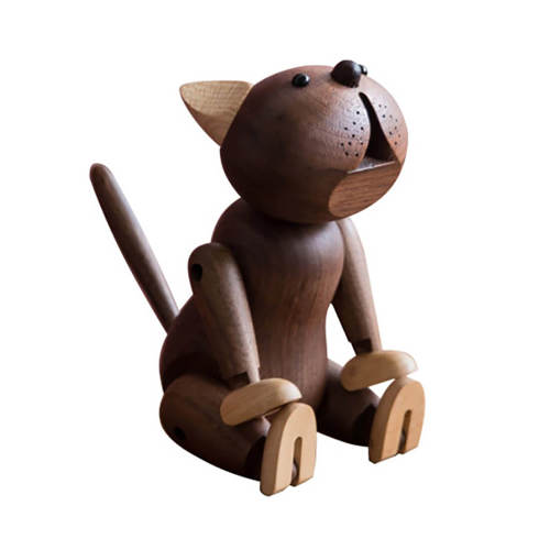 Wooden Cat Decor