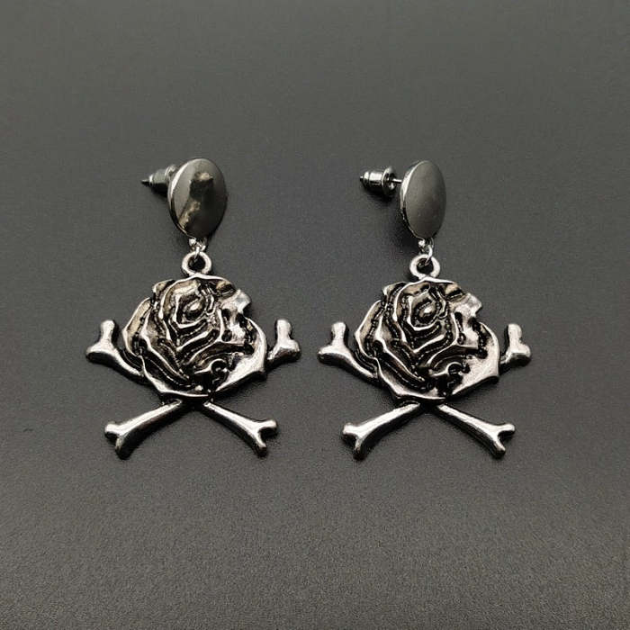 Gothic Barbed Wire Heart Earrings (Available in 7 Designs)