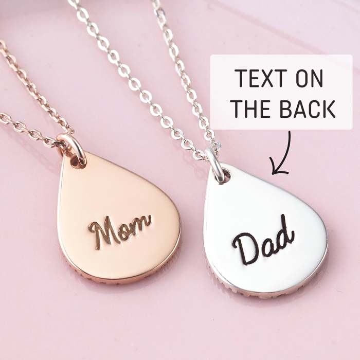 Tear Drop Fingerprint Necklace