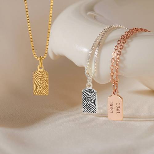Custom Fingerprint Necklace
