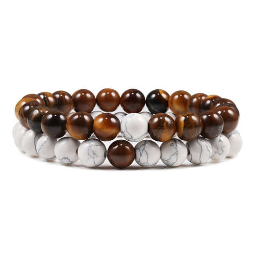 Tiger Eye Beads Couple Bracelets
