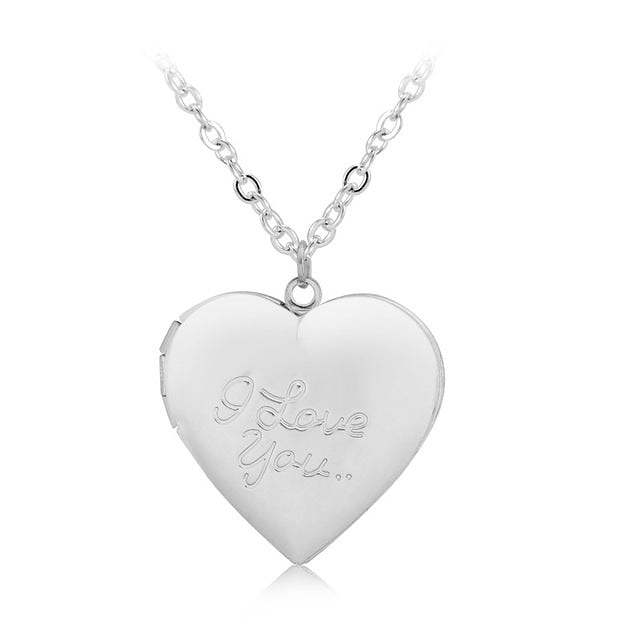 I love you Heart Secret Message Locket