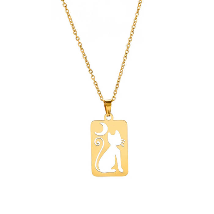 Moonlight Cat Necklace
