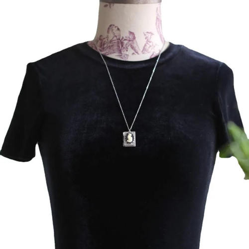 The Mysterious Cat Book Necklace