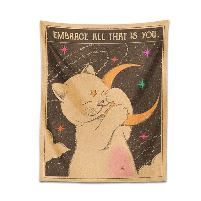 Galaxy Cat Tapestry