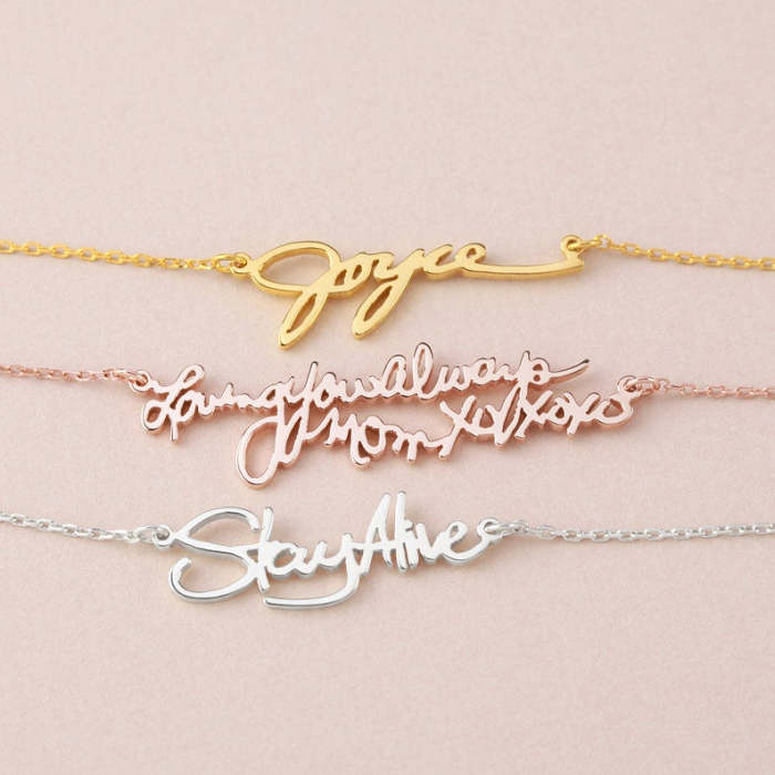 Personal Handwriting Necklace