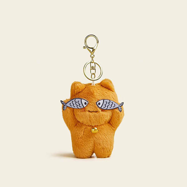 Typical Orange Cat Keychain