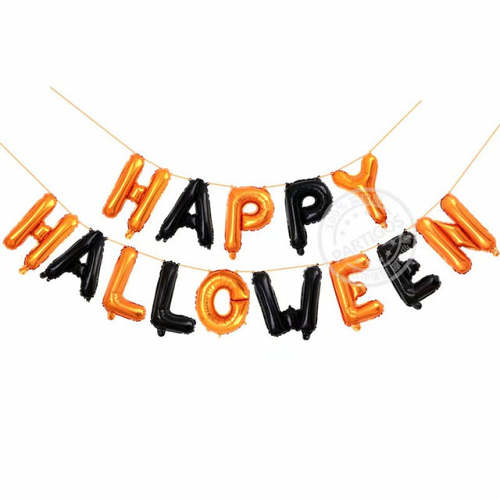 Happy Halloween Foil Letter Balloon Set