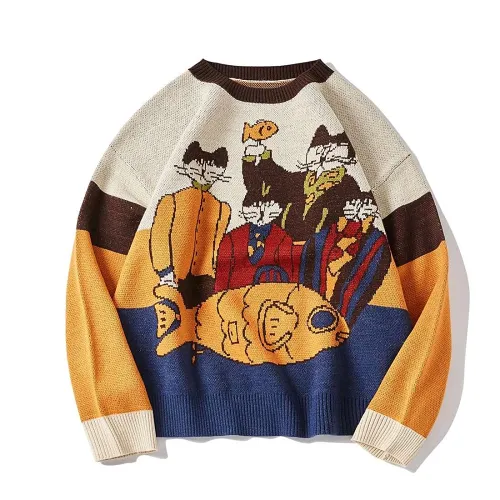Cats & Fish Pullover