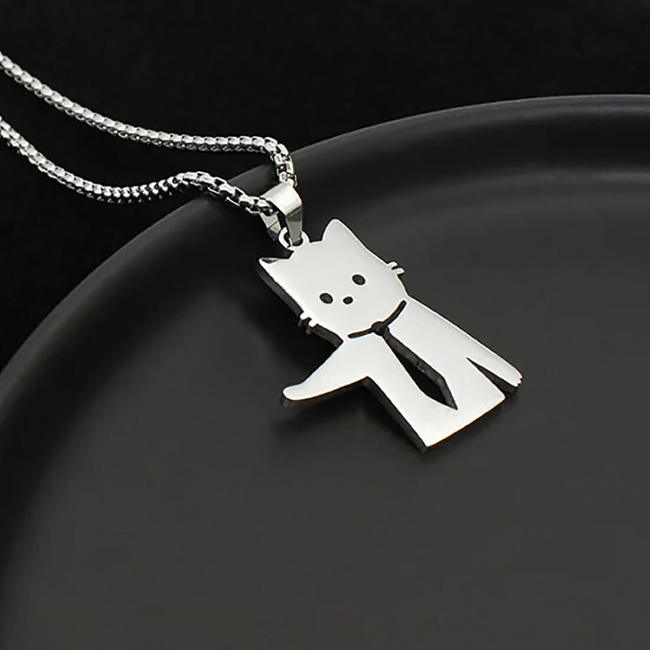 No Working! Cat Necklace