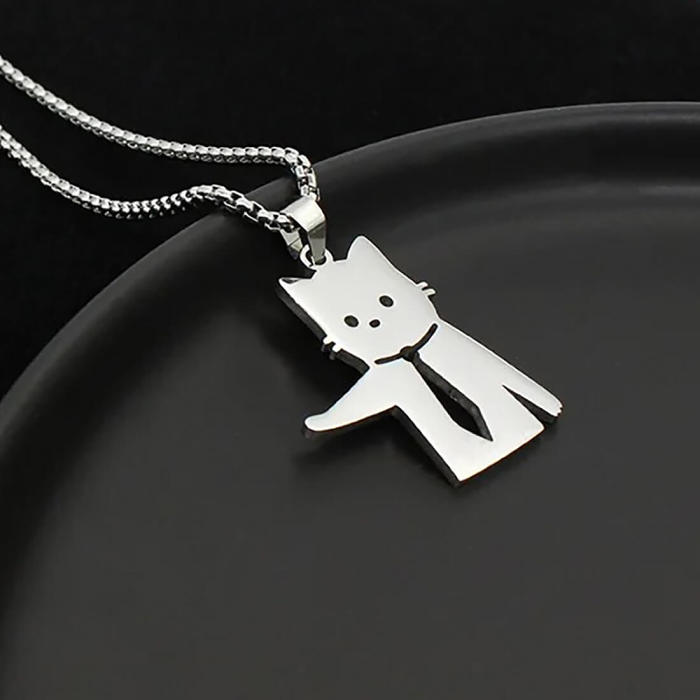 No Working! Cat Necklace