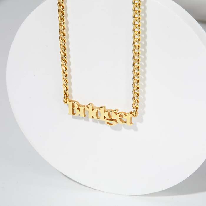 Name Necklace - Curb Chain