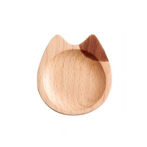 Cat Wooden Dipping Dish