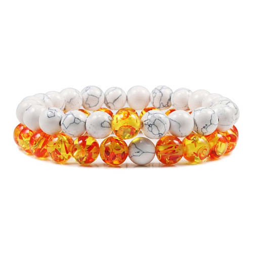 Amber Beads Bracelet Set