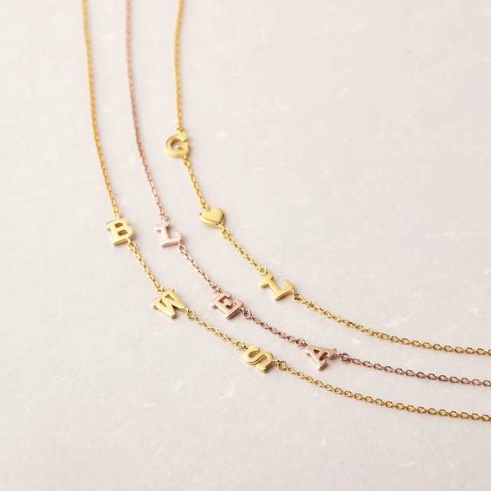 Initials Necklace For Mom