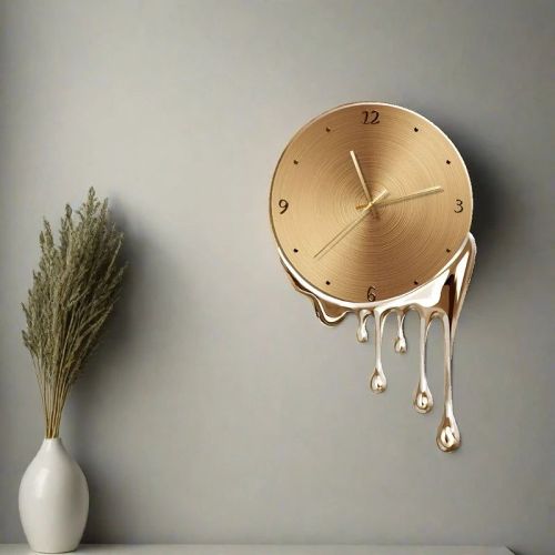 Big Melted Wall Clock Hall Art