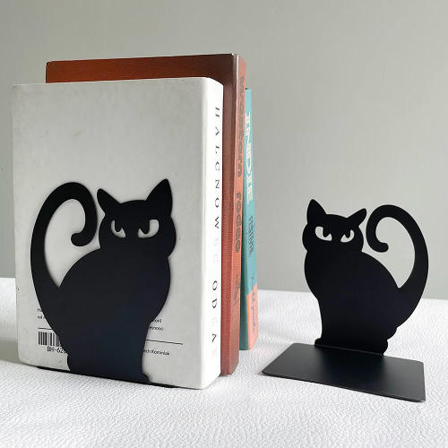 Spooky Cat Bookend Set