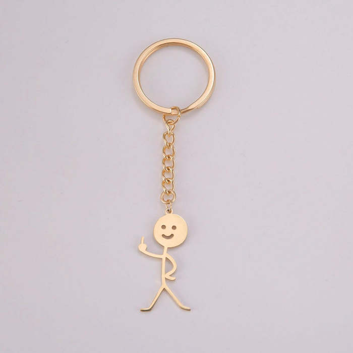 Middle Finger Funny Keychain