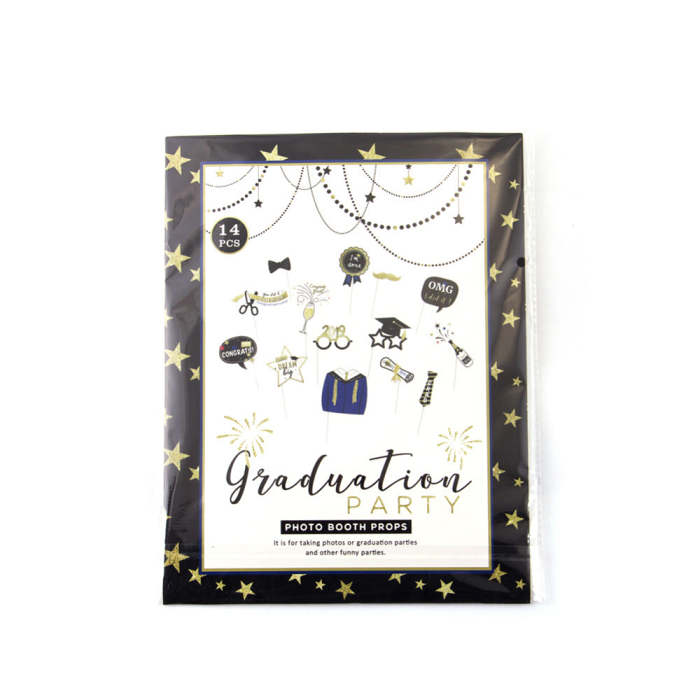 Graduation Photo Booth Props - 14 PCs