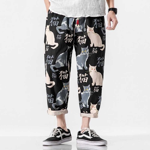 Japanese Style Cat Pants