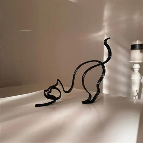 Minimalist Cat Sculpture
