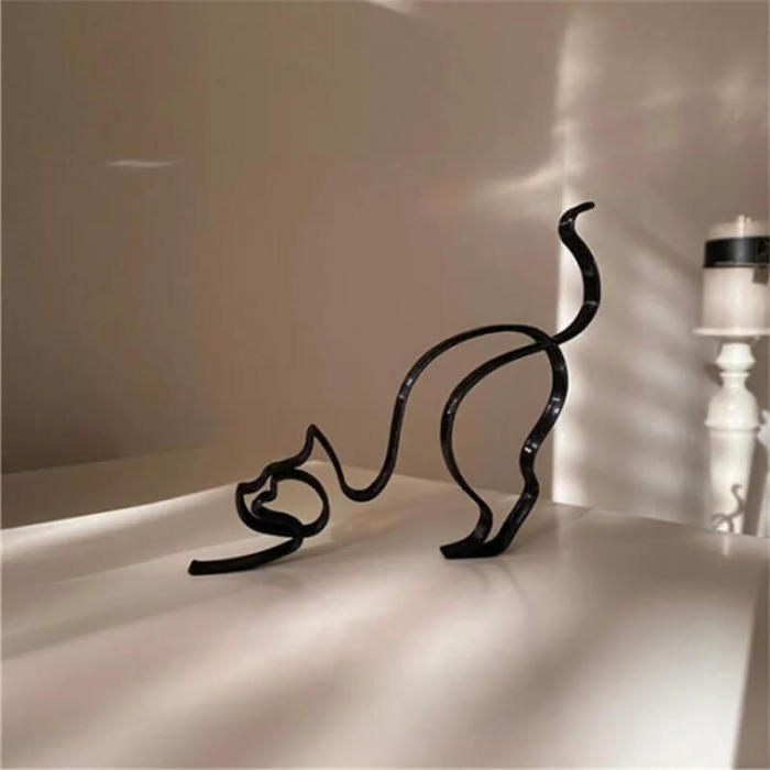 Minimalist Cat Sculpture