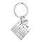 Square silver calendar