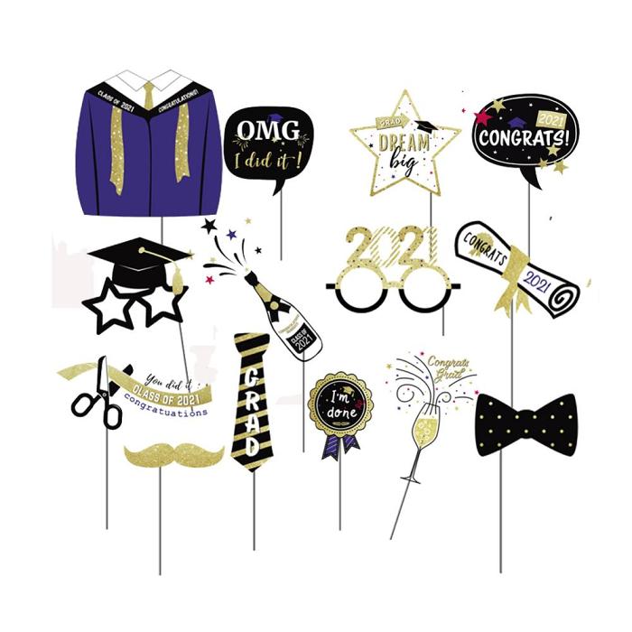 Graduation Party Banners Decoration 36 Pcs Kit 2021