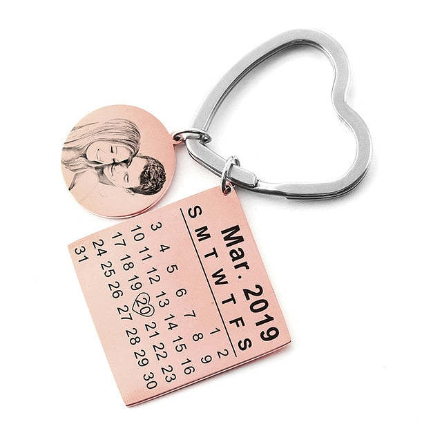 2025 Calendar Keychain Anniversary Gifts