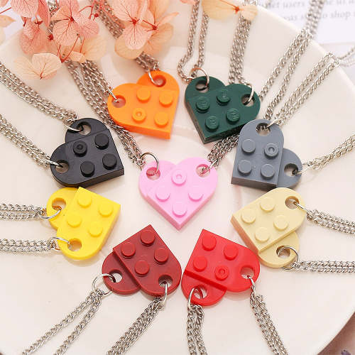 Bricks Heart Necklace