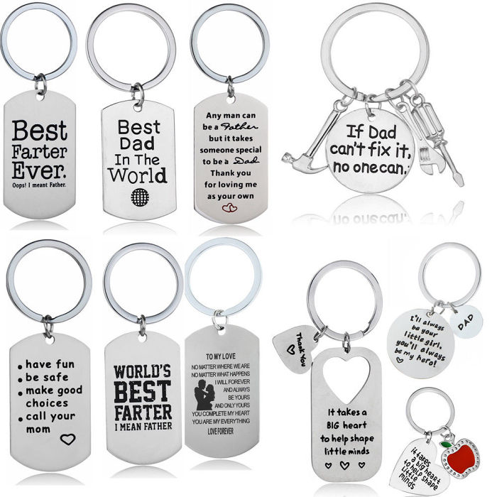 Stainless Steel Family Present Keychains