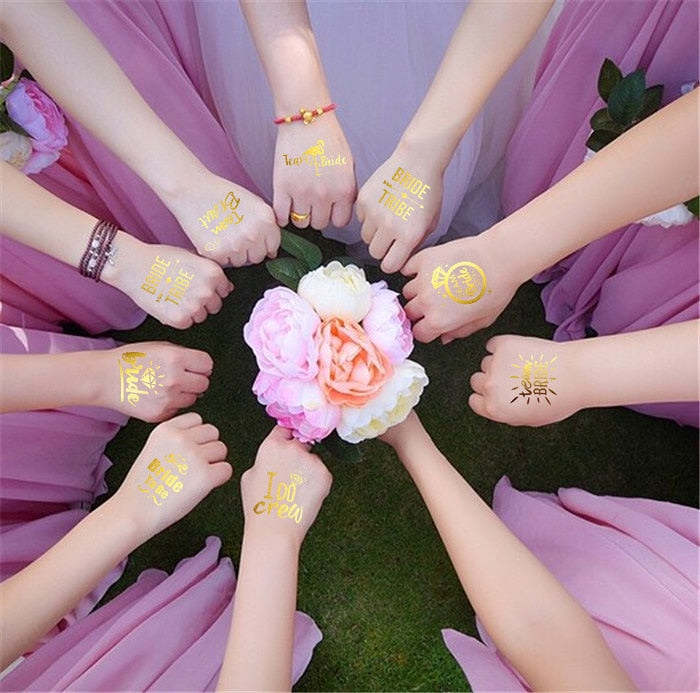 Bachelorette Party Temporary Tattoos - 10 PCs