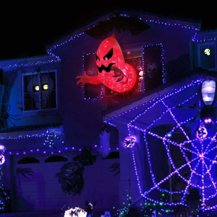 Giant Inflatable Phantom Ghost Coming Out Of Window