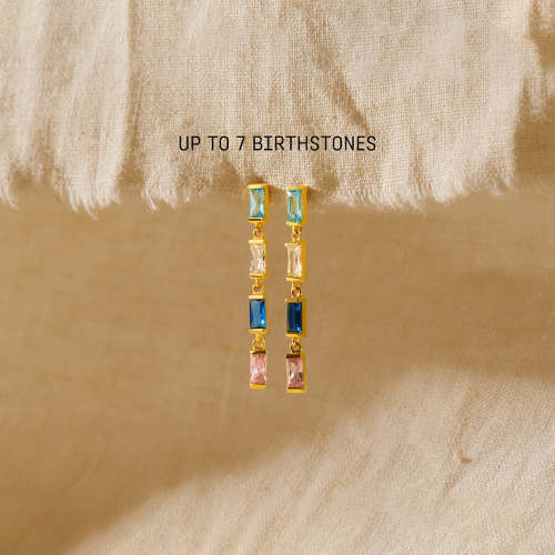 Mother's Earrings With Birthstones