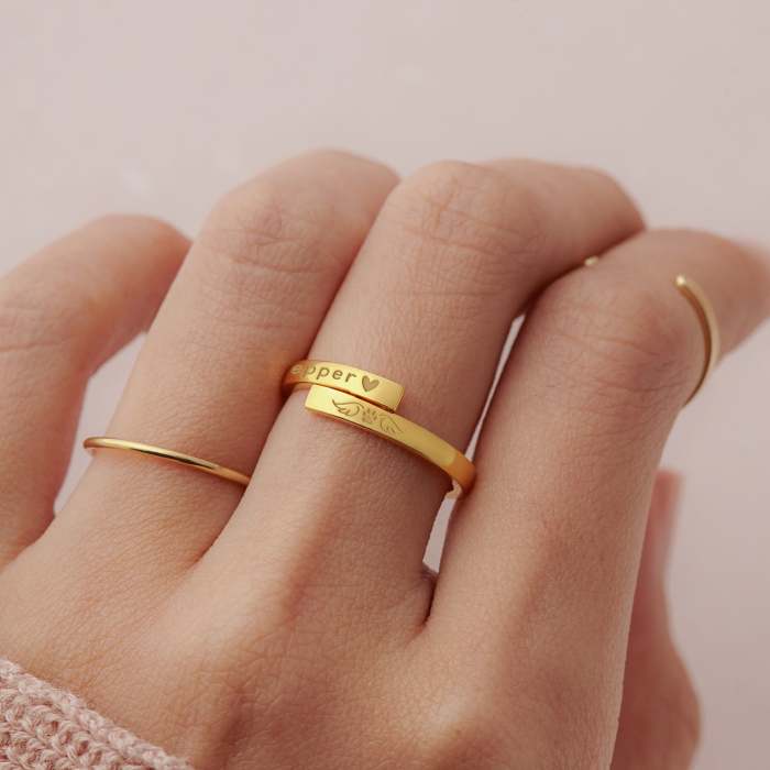 Custom Ring With Pet Name