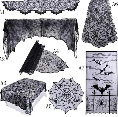 Scary Halloween Decorations Haunted Tablecloth