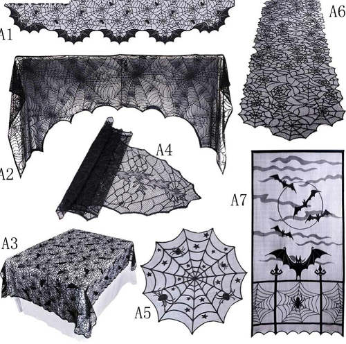 Scary Halloween Decorations Haunted Tablecloth