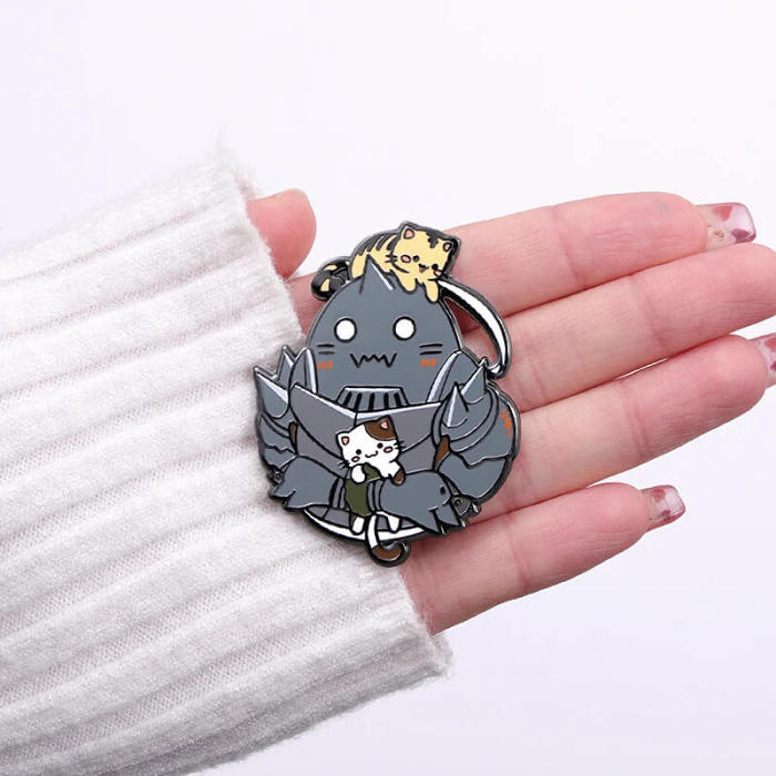 Robots Cannot Resist Cats Pin