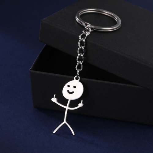 Middle Finger Funny Keychain