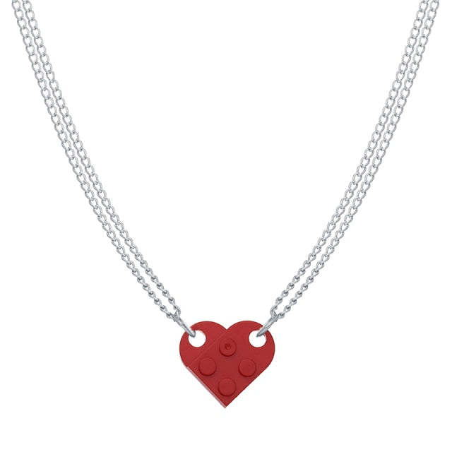 Bricks Heart Necklace