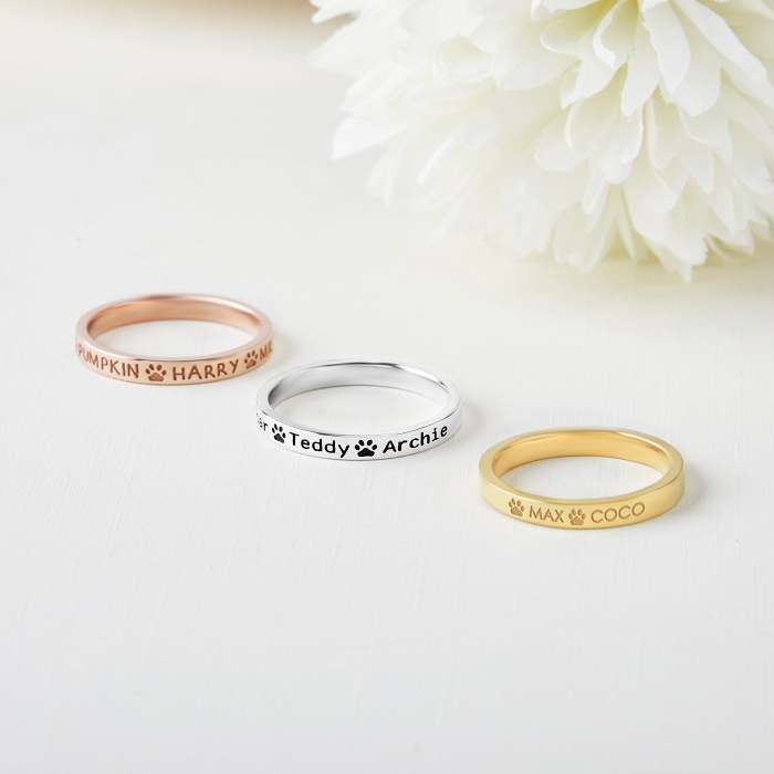 Custom Pet Name Ring