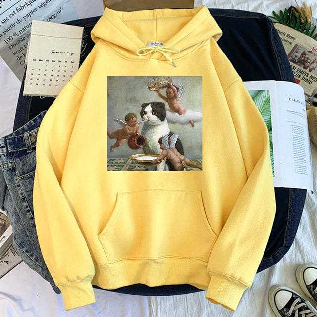 God and Cat Hoodie