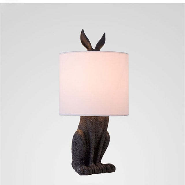 Modern Cast Resin Rabbit Table Lamp