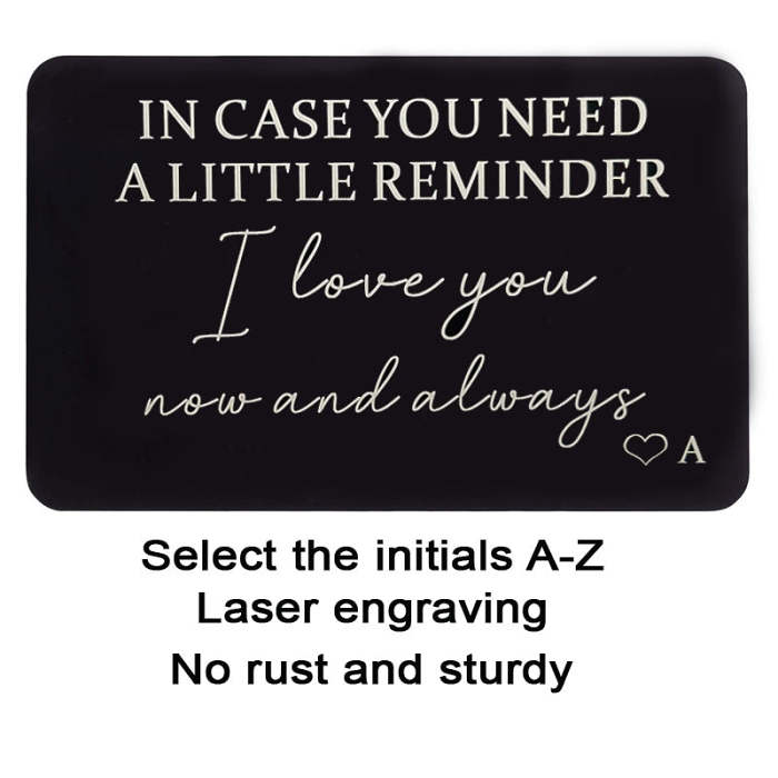 Personalized Wallet Card Insert