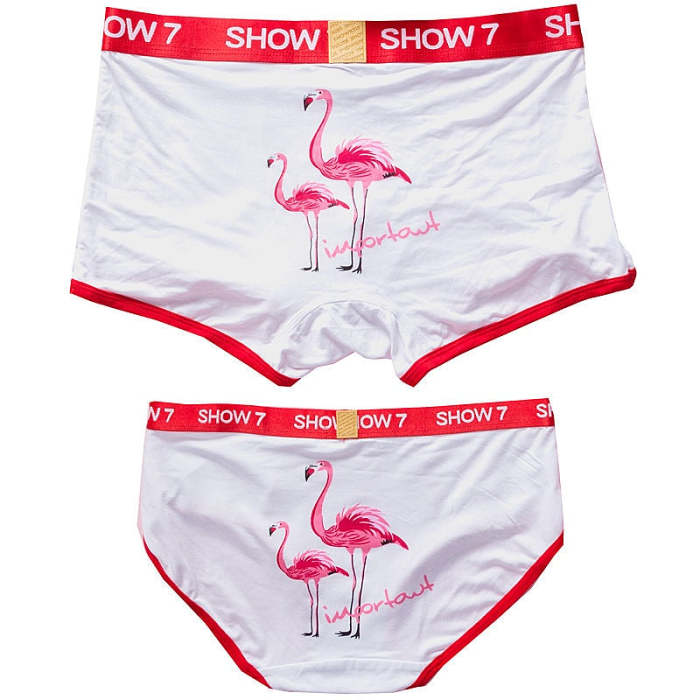I Love You Printed Couples Matching Underwear Set